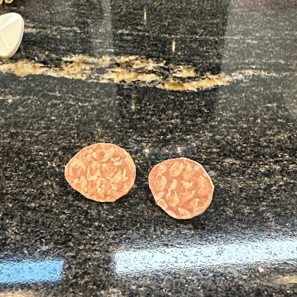 Elegant Gold and Red Earring Set - Picture 2 of 10